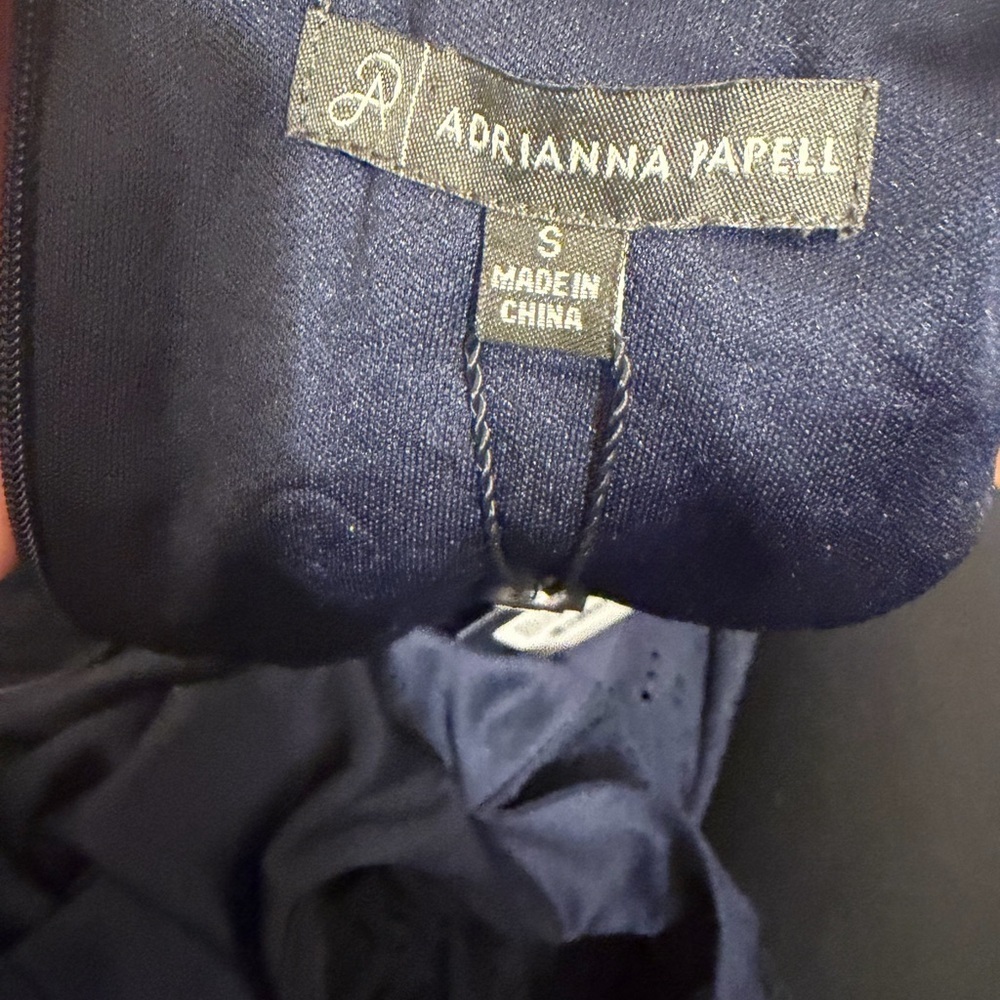 Adrianna Papell Navy Midi Dress - Picture 5 of 5